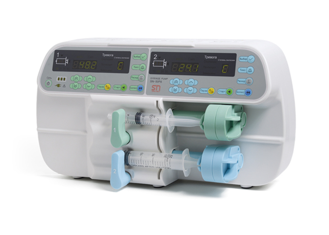 Шприцевой дозатор SN-50F6 двухканальный