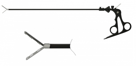 Набор инструментов для эндоскопической хирургии ИЭХ-"ЭлеПС" . Зажим эндоскопический атравматичный (5мм)